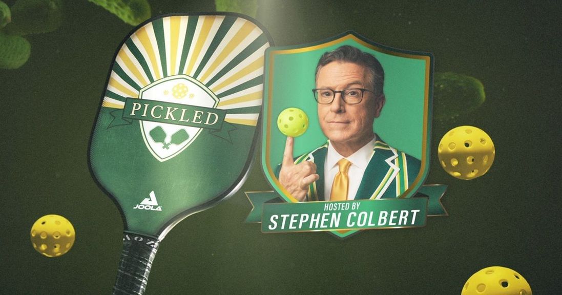 
                                        Stephen Colbert hosts 'Pickled' this week on CBS.
                                    