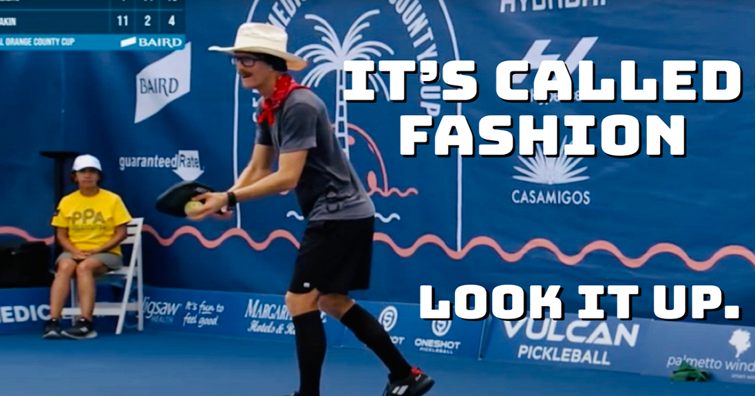 
                                        Pickleball fashion and apparel varies widely over that of tennis. But that's what makes it better.
                                    