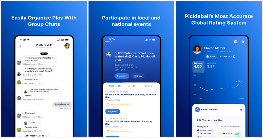 
                                        DUPR has released a new version of its pickleball rating app with lots of new features.
                                    