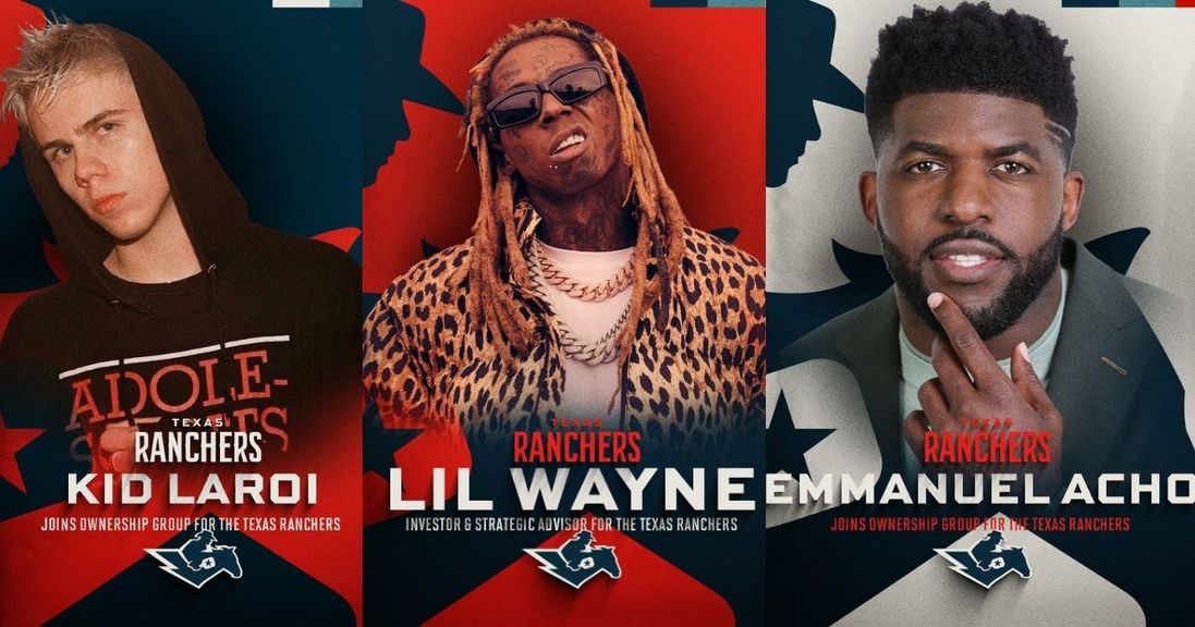 
                                        Lil Wayne (center), Kid Laroi (left), and Emmanuel Acho (right) have joined other investors in investing in MLP.
                                    