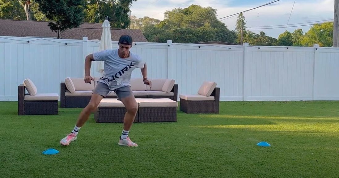 
                                        A trainer exhibits some examples of pickleball strength training exercises.
                                    