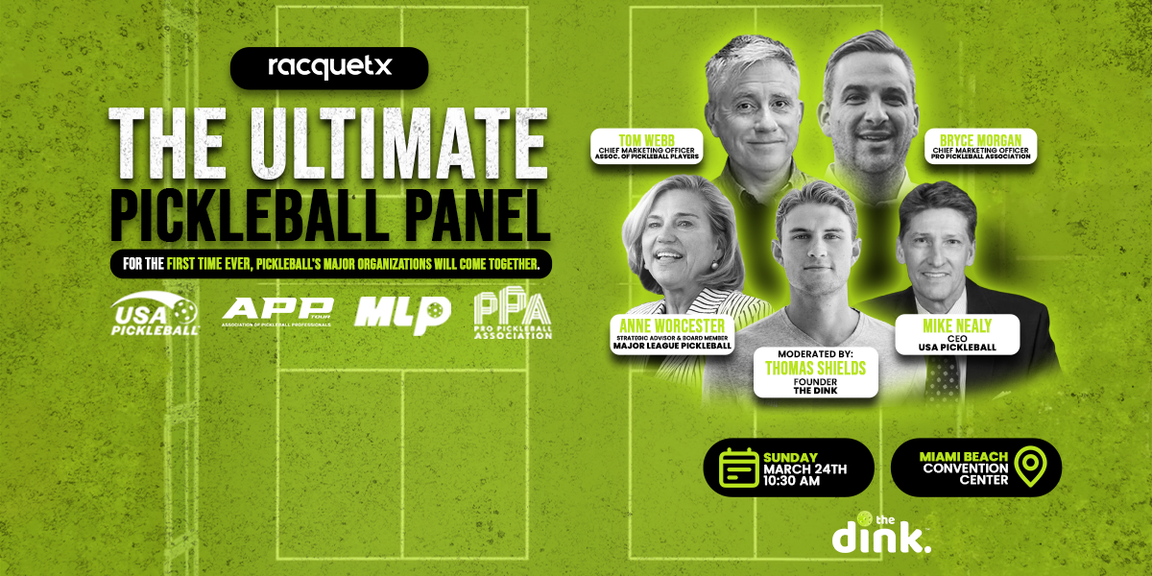 
                                        RacquetX, The Dink, Pickleball, Pickleball Panel
                                    