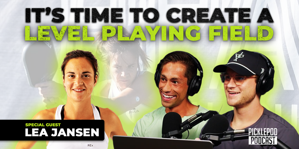 
                                        Pickleball podcast, Picklepod, Lea Jansen
                                    