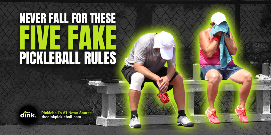 
                                        Pickleball tips, never fall for these five fake pickleball rules, Pickleball rules
                                    