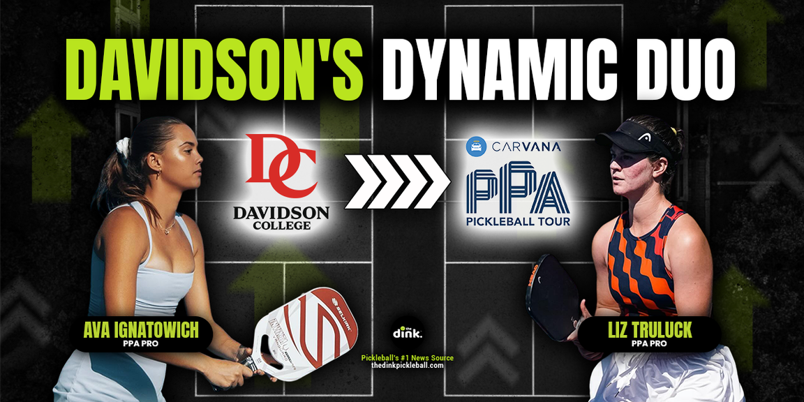 
                                        Liz Truluck, Ana Ignatowich, Davidson College, Pickleball
                                    