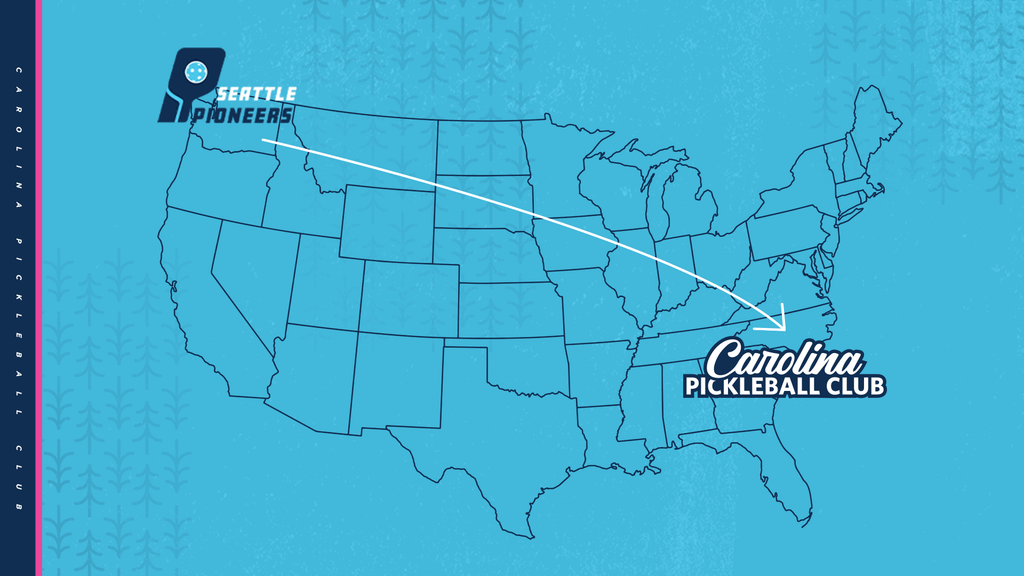 
                                        Major League Pickleball, Seattle Pioneers, Carolina Pickleball Club
                                    
