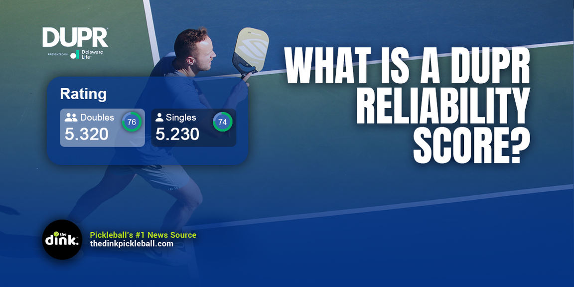 
                                        DUPR, DUPR Reliability Score, Pickleball, Pickleball Rating
                                    
