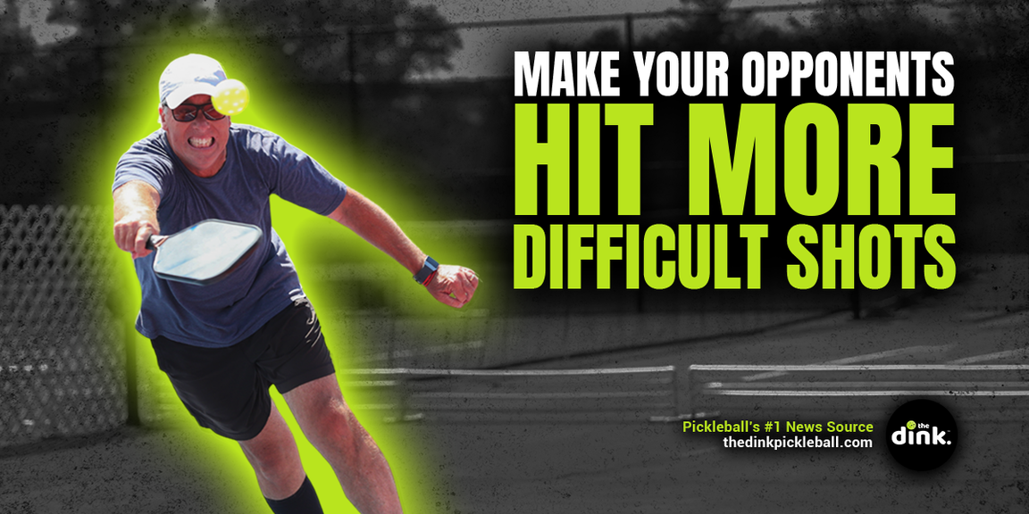 
                                        Make your opponents hit the more difficult shot, how to play pickleball
                                    
