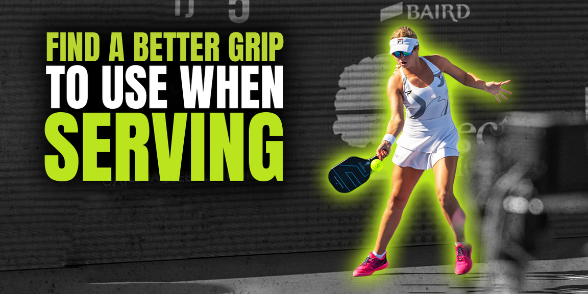 
                                        How to play pickleball, find a better grip to use when serving, pickleball tips
                                    
