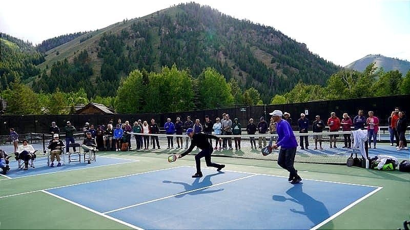
                                        Pickleball Showdown, Sun Valley, John McEnroe, Mats Wilander
                                    