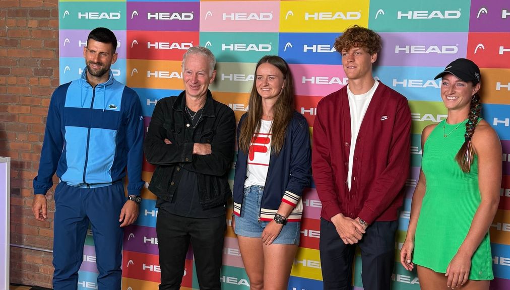 
                                        Novak Djokovic, Jannik Sinner, Barbora Krejcikova, Callie Smith, John McEnroe
                                    