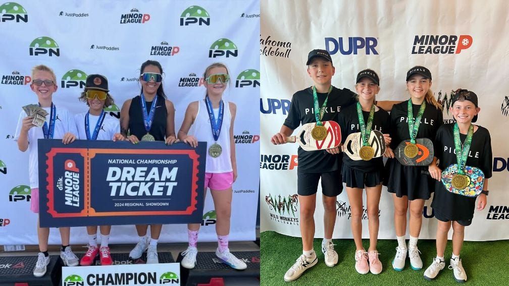 
                                        kids take home gold at two different The Dink Minor League Pickleball Events
                                    