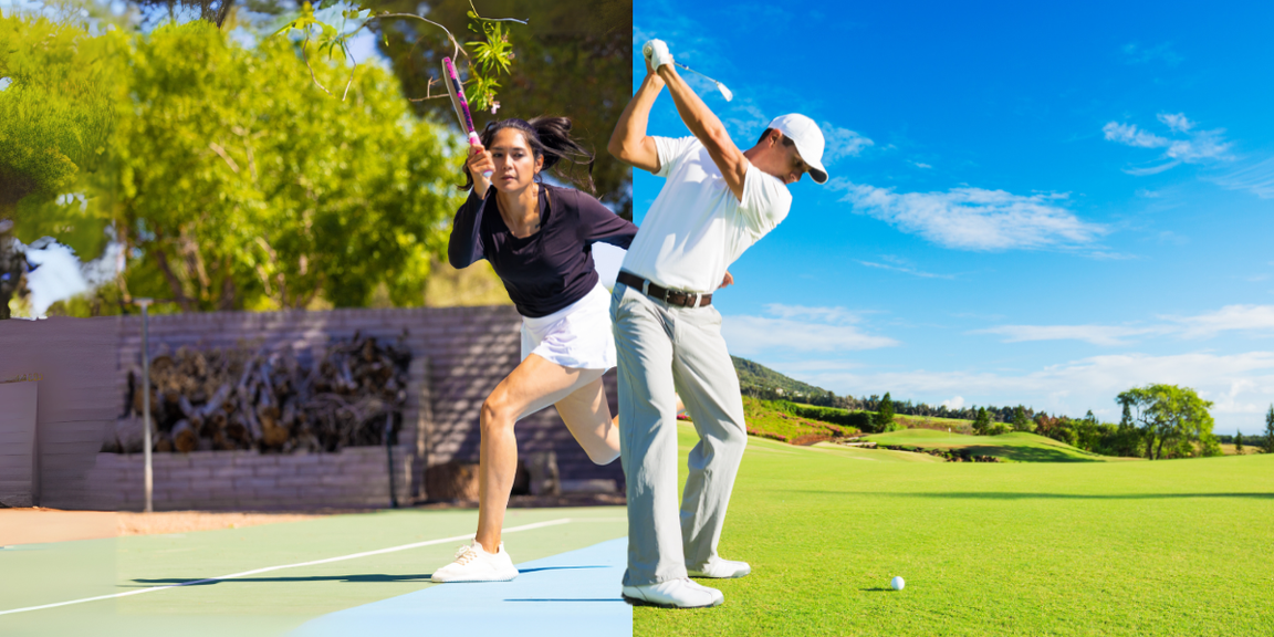 
                                        Pickleball Player and Golf Player
                                    