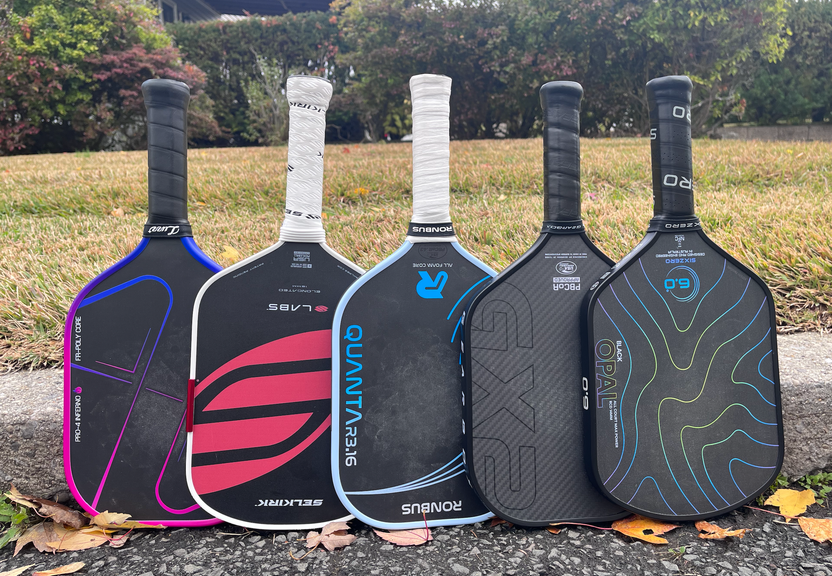 
                                        Full-foam paddles from Luzz, Selkirk, Ronbus, Gearbox and Six Zero.
                                    
