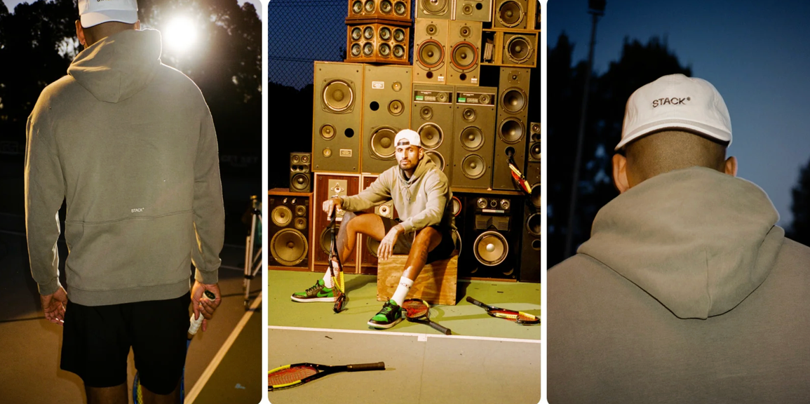                                         Nick Kyrgios Joins Stack Athletics as Creative Director: 'Raw, Expressive, Unapologetic' – News and Stories
                                    