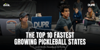 10 States Where Pickleball Is Growing Fastest, Based on DUPR Users