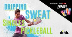 Dripping Sweat in Singles Pickleball