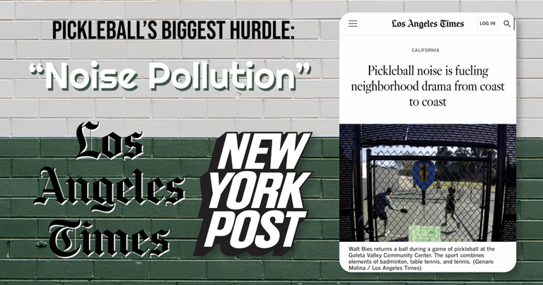 Noise Rallies Pickleball Haters