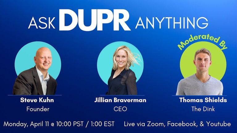 Five Key Takeaways from DUPR's "Ask Us Anything" with Founder, Steve Kuhn