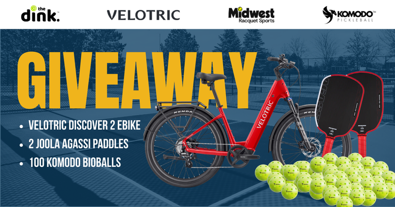 GIVEAWAY: Win a Velotric Ebike, 100 Pickleballs, and 2 Paddles