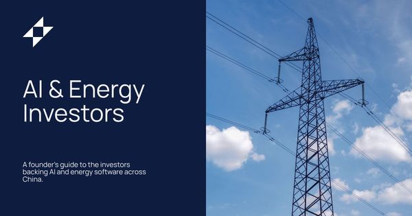 AI & Energy Software Investors in China: A Founder's Guide