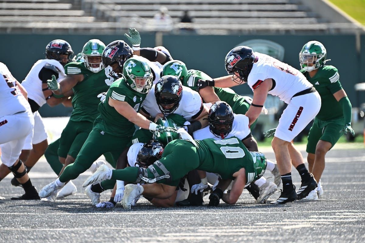 EMU LBs face key spring after season of injuries, missed tackles