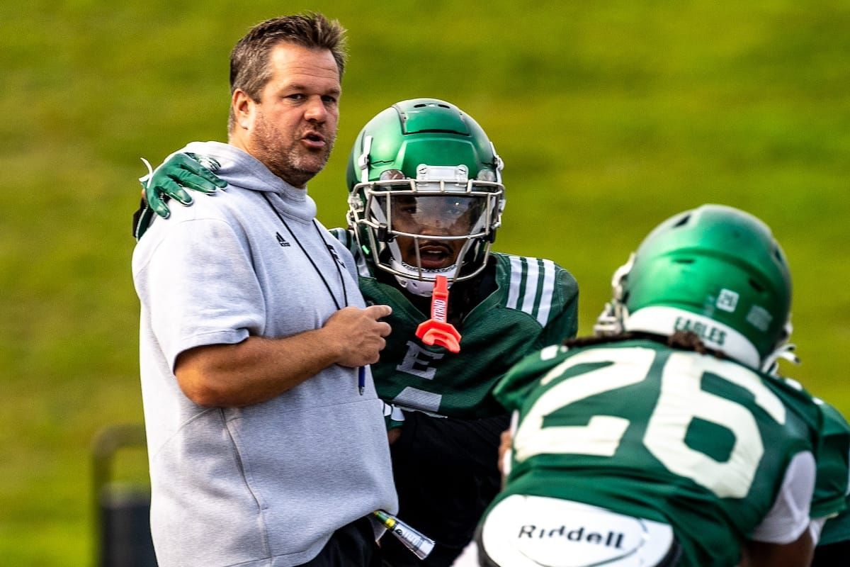 Veteran leaders, improved tackling have co-DC Kasey Teegardin bullish on EMU’s defense