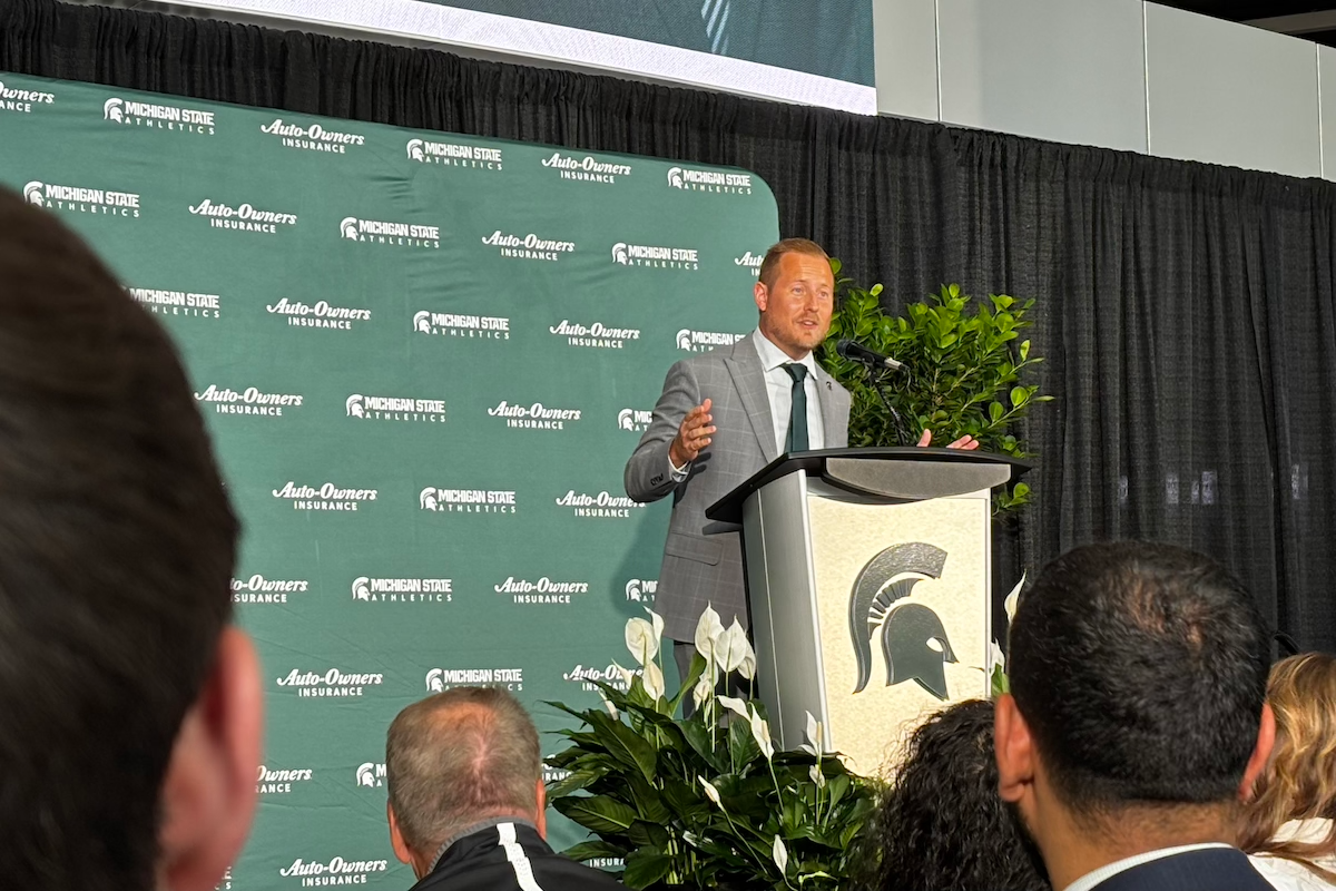 Dan Bartholomae’s intro offered clear message: The Spartans plan to be the state’s top dogs