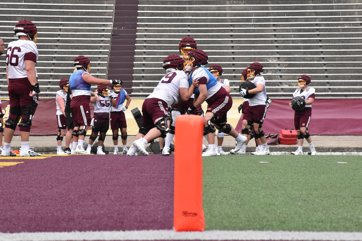 Central Michigan camp notes: QB competition open, Glasser finally a full go