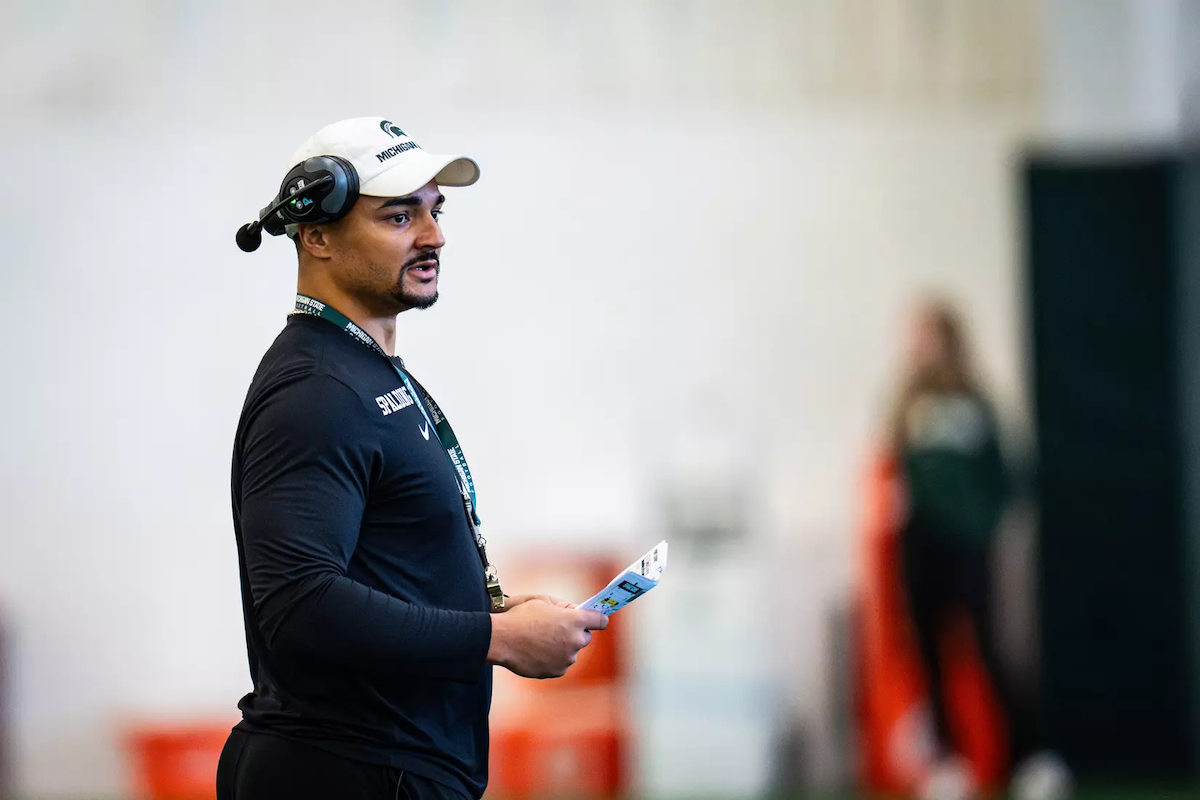 Now on Michigan State’s coaching staff, Devon Spalding is basking in being home