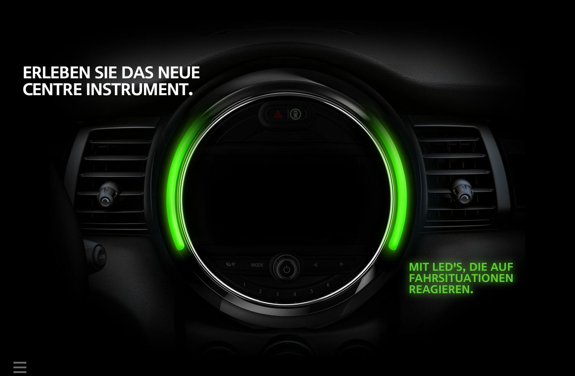 mini-led Das neue Center Instrument.
