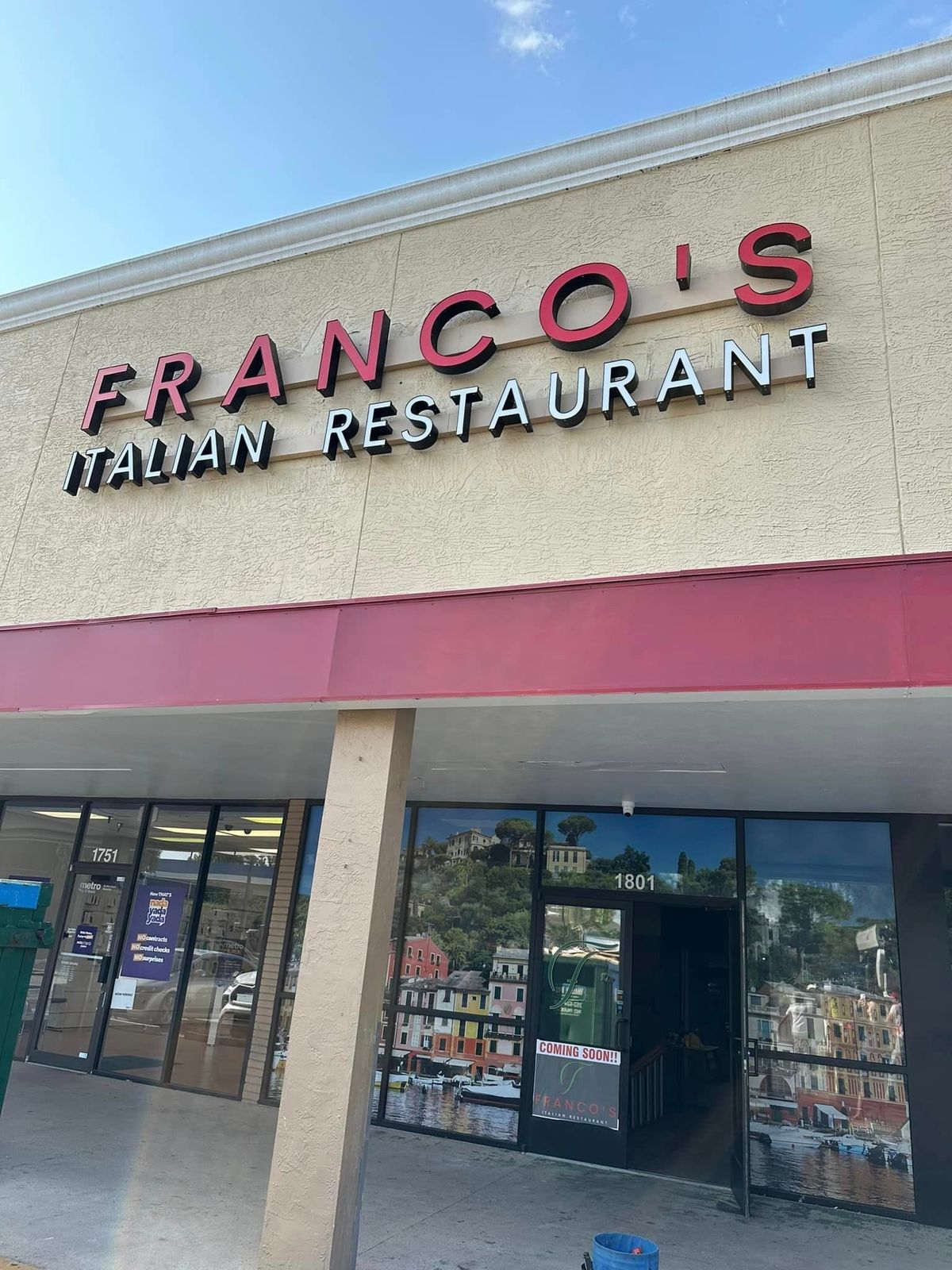 Incoming Ocala Eatery Franco's Italian Restaurant Releases Dinner Menu