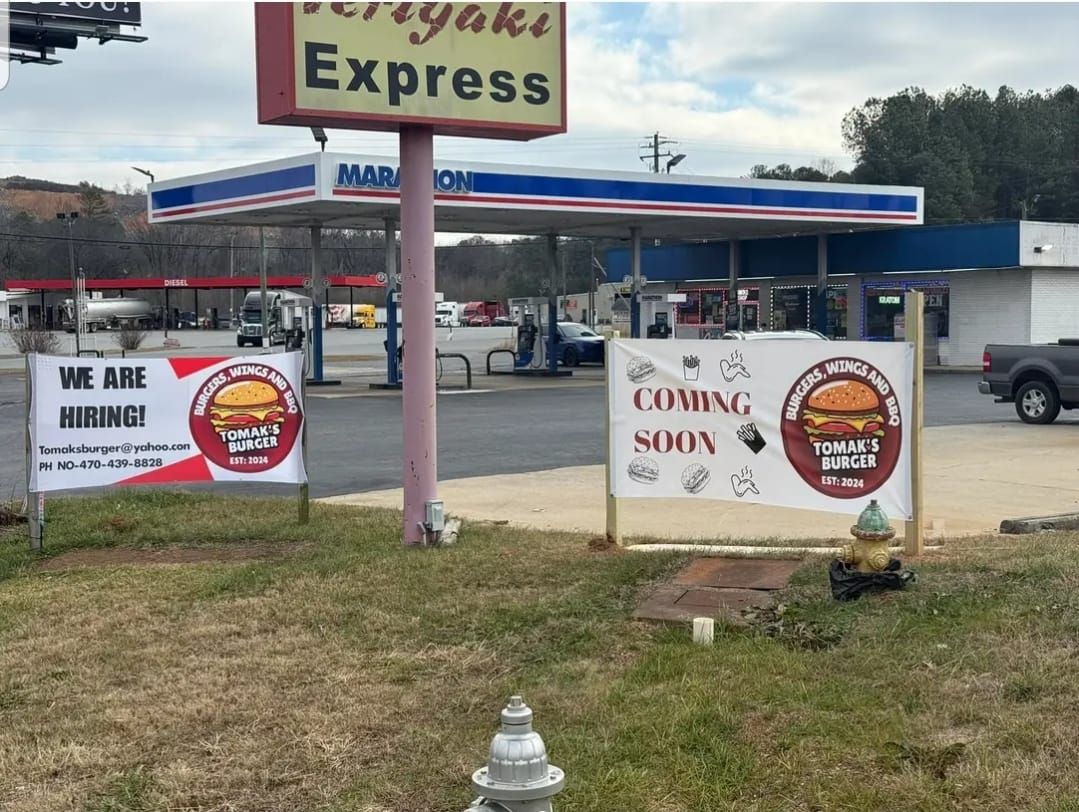 Tomak’s Burger Opening March 12th in Adairsville