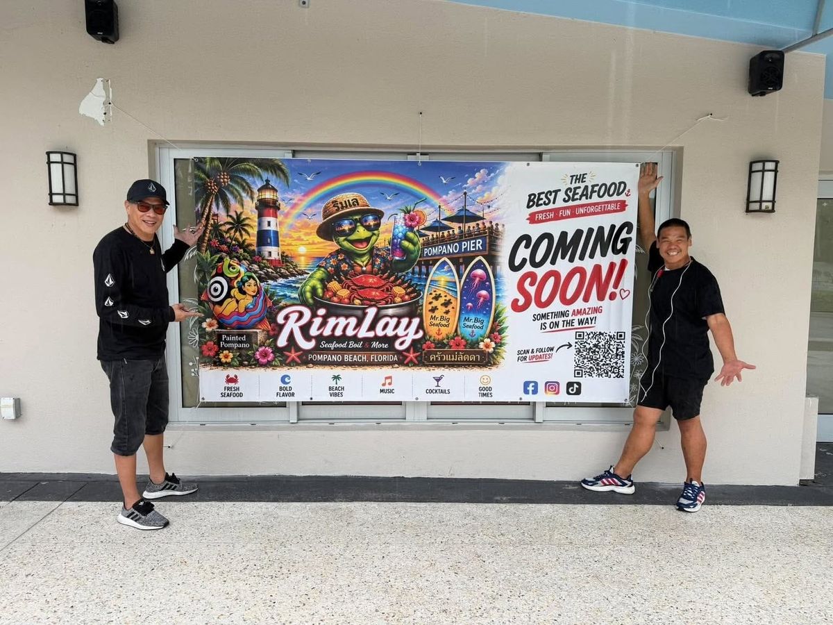 RimLay Thai Seafood Opening Soon in Pompano Beach