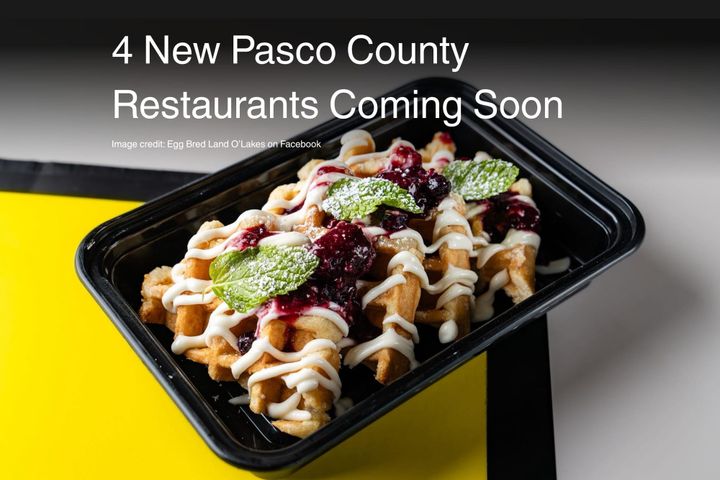 4 New Pasco County Restaurants Coming Soon
