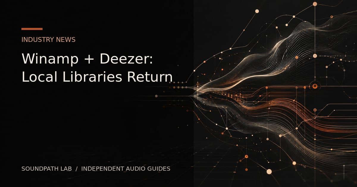 SoundPath Lab news cover about the Winamp and Deezer streaming player and local libraries