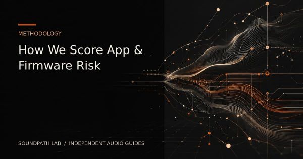 SoundPath Lab cover explaining the app support and firmware risk scoring method