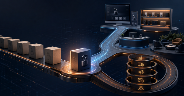 Generic electronics packages becoming a recognizable brand before the route splits between marketplace dependence and a broader retail, service and direct-channel ecosystem