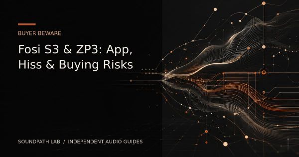 SoundPath Lab cover for Fosi Audio S3 and ZP3 app, hiss and buying risks