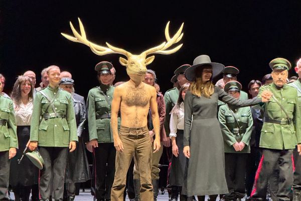 Curtain call for Macbeth at Deutsche Oper Berlin. 