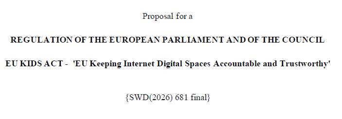 Quick Thoughts on EU Kids Act Leaked Draft