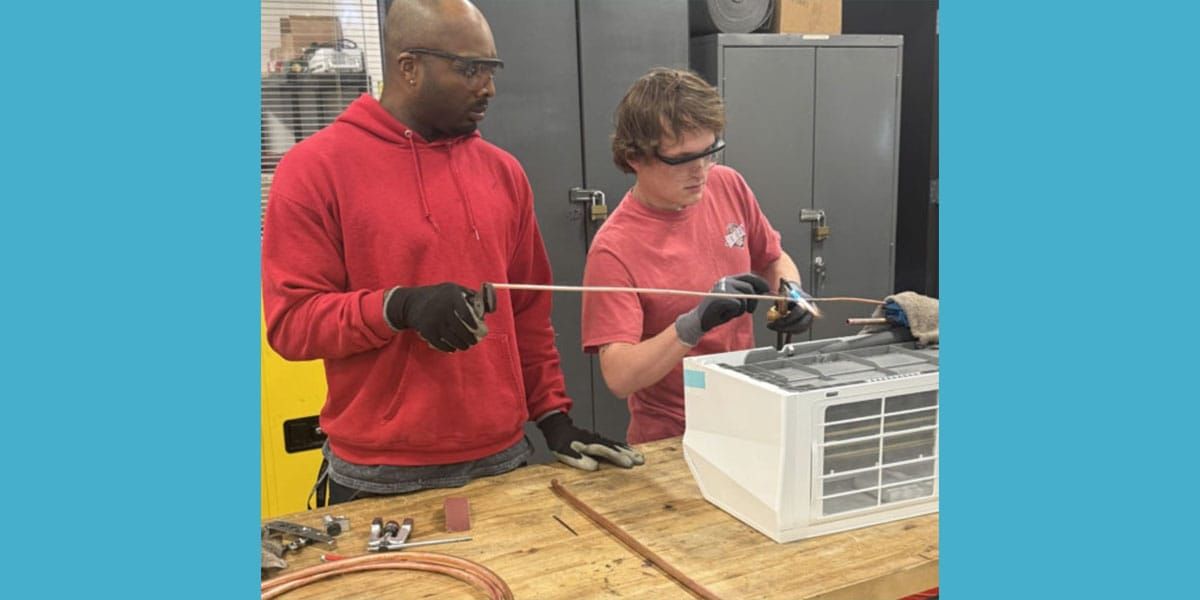 TSTC students get real-world experience repairing air conditioning on campus