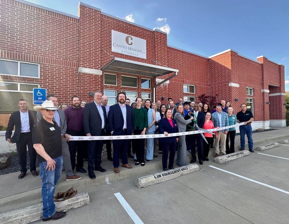 Ribbon cutting held for Cantey Hanger LLP
