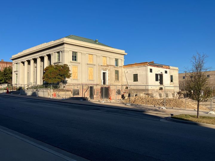 The Waxahachie City Hall project site.