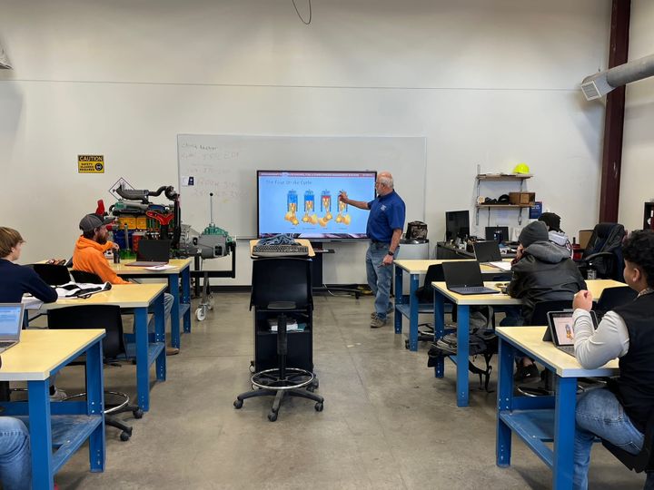 A photo of students in a classroom at TSTC's North Texas campus.