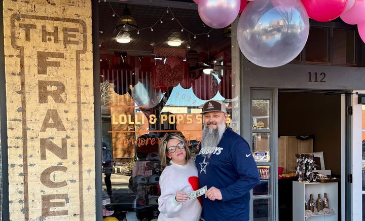 Photo of Samantha and Toby Walters, owners of Lolli and Pop's Shops. Courtesy photo