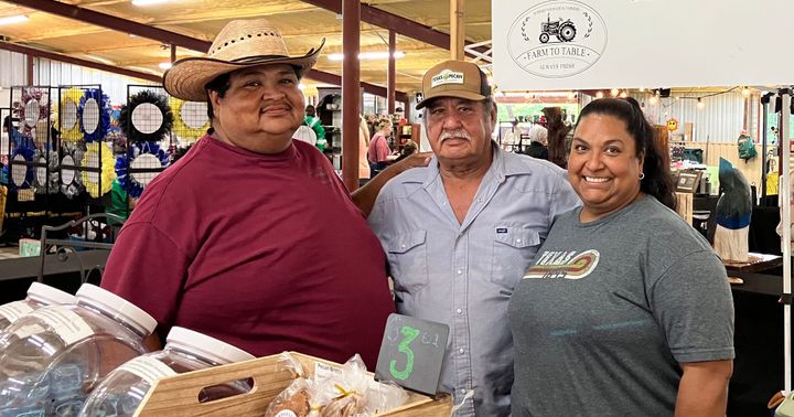 No rivalry here as the Mendoza siblings team up on their pecan and hay farm