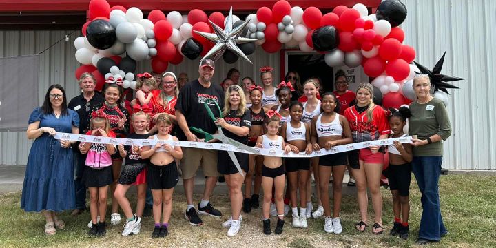Warrior Nation Cheer and Tumbling ribbon cutting held