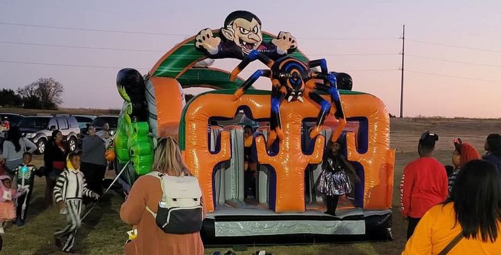 Photo of a bounce house.