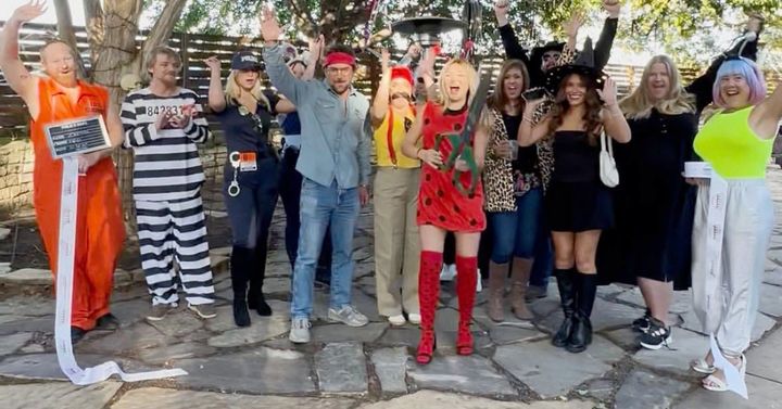 Photo of a ribbon cutting.